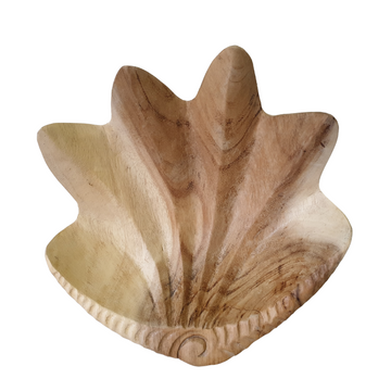 Wooden Claim Shell Bowl