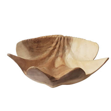 Wooden Claim Shell Bowl