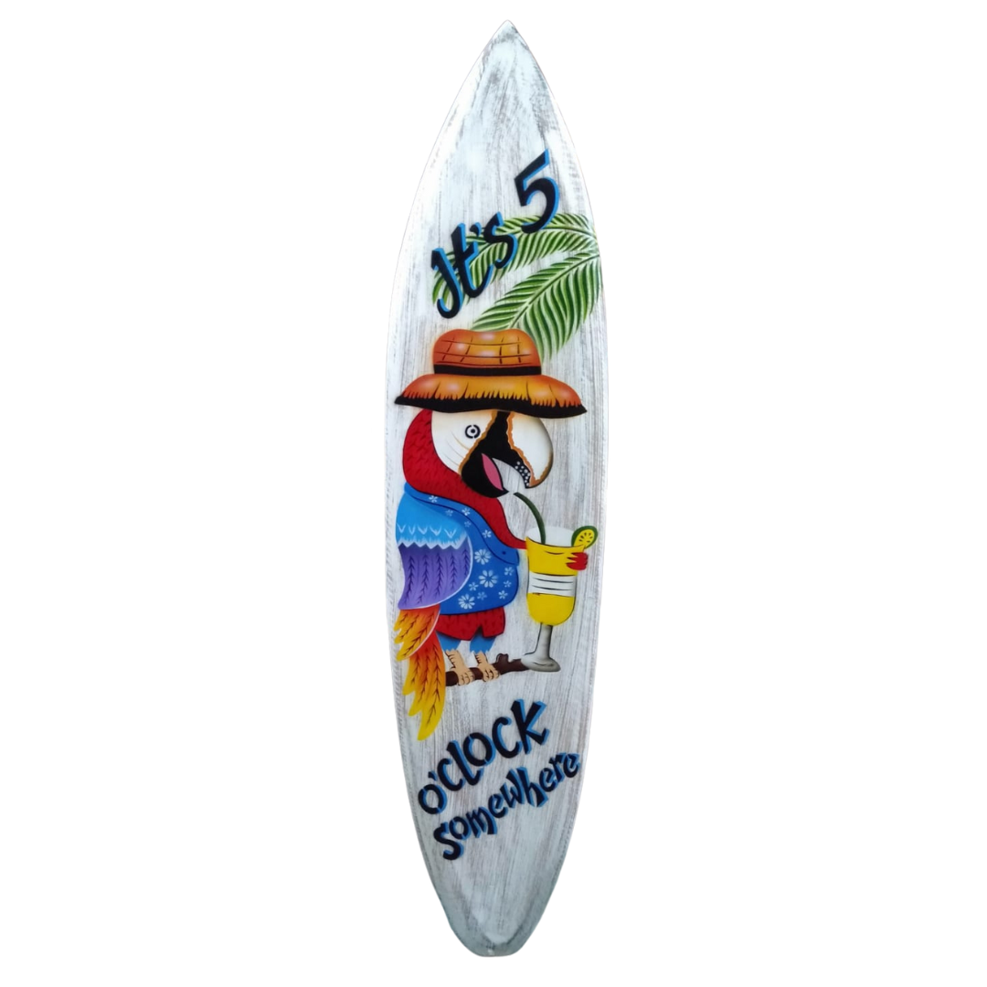 Happy Hour style Surf Board Wall Art