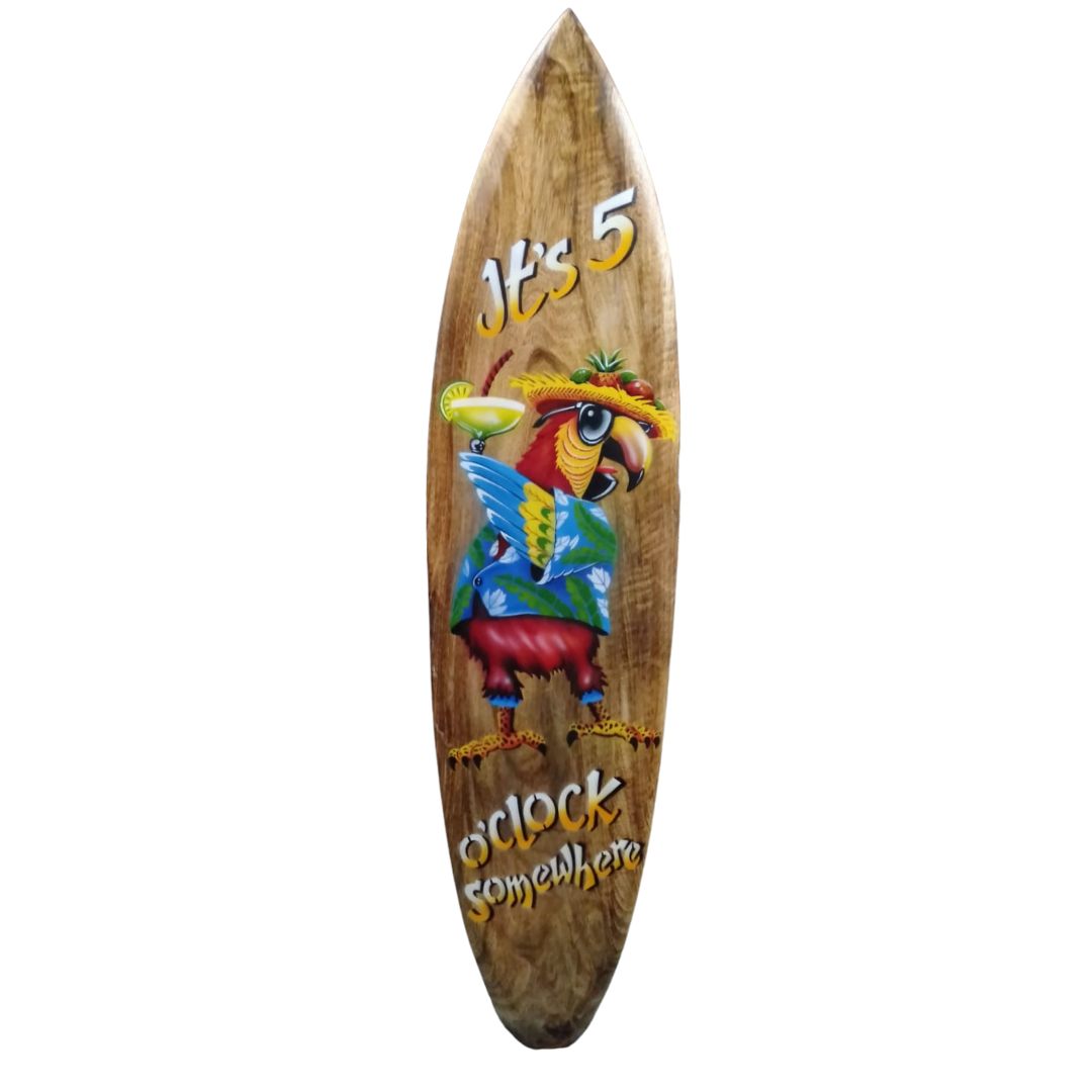 Happy Hour style Surf Board Wall Art